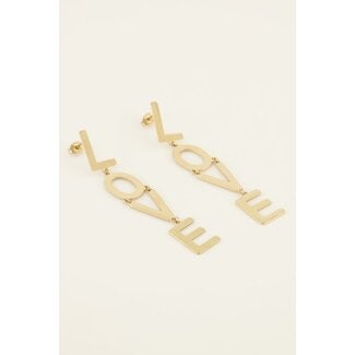My Jewellery Oorhangers met love letters