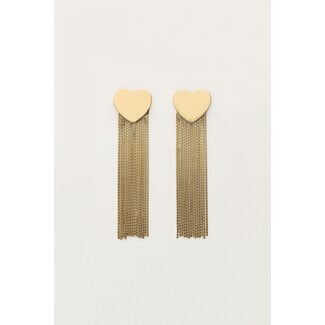 My Jewellery Starry oorhangers met hart en koordjes