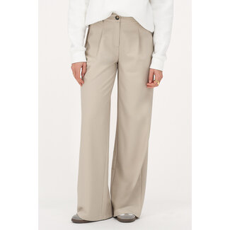 My Jewellery Beige wide leg pantalon met plooien