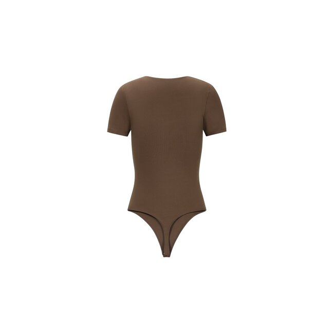 Shapewear bodysuit shirt basic - Chocoladekleur