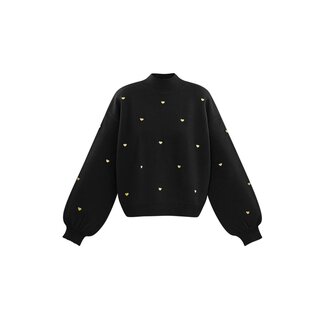 Yehwang Sweetheart Charm trui - Zwart