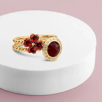 Melano Jewelry Twisted Festive Fizz Ringen Set