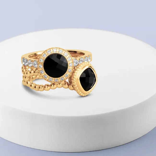 Twisted & Vivid Golden Flare Ringen Set