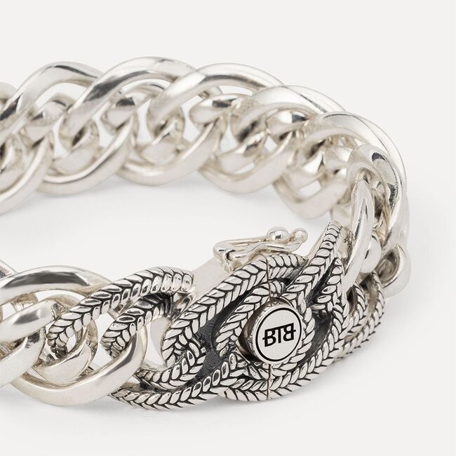 Armband Nathalie Small Texture Silver