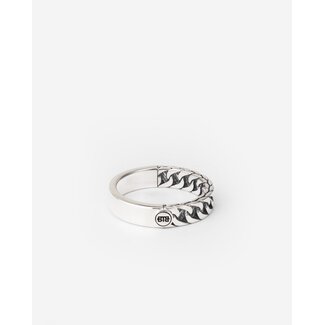 Buddha to Buddha Ring Esther Small Dual Zilver