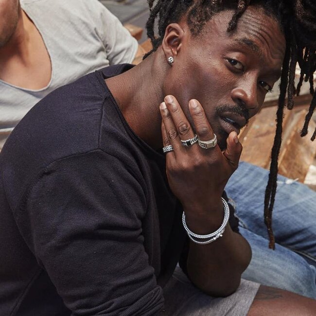 Ring Chain Steen Onyx