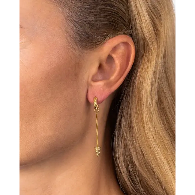 Oorbel Ben Verguld Single Piece