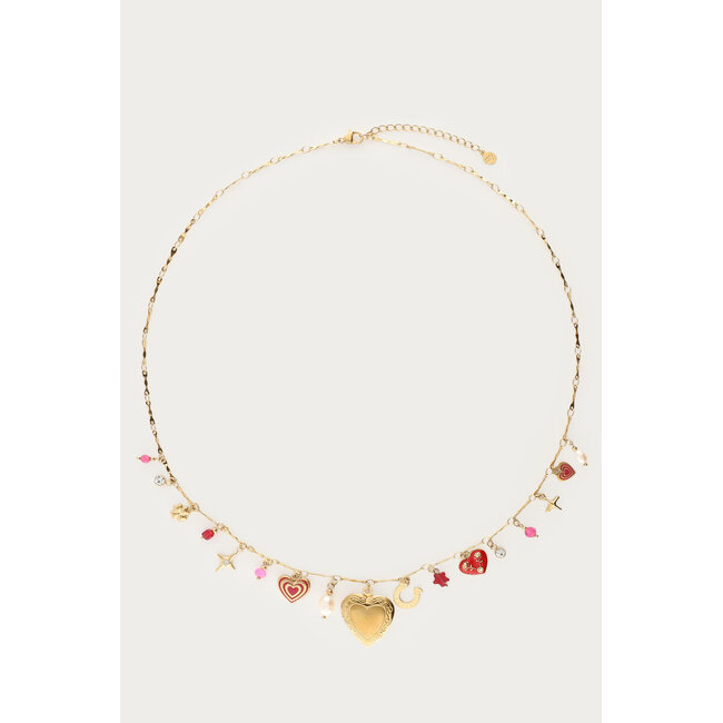 Mystic bedel ketting met hart