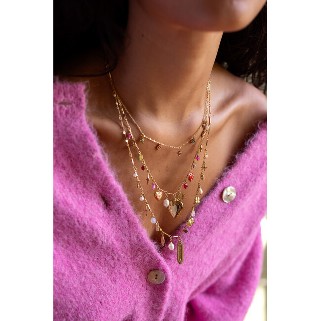 Mystic bedel ketting met hart