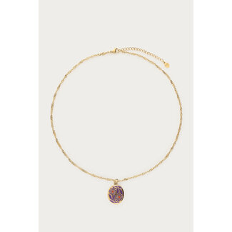 My Jewellery Nomads ketting met paarse bloemen