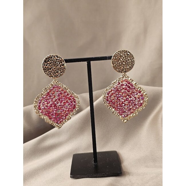 Oorbellen Diamante - Prune