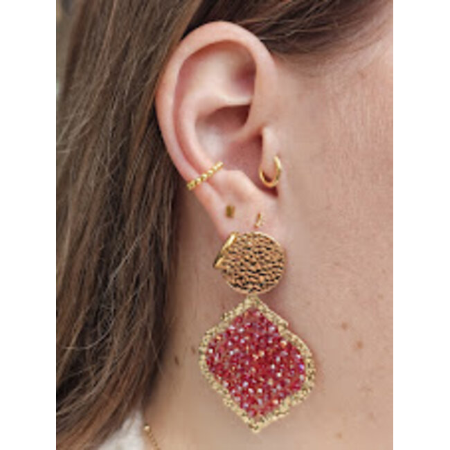 Oorbellen Diamante - Prune