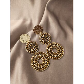 Santibe Bijoux Oorbellen Sévillana - Champagne