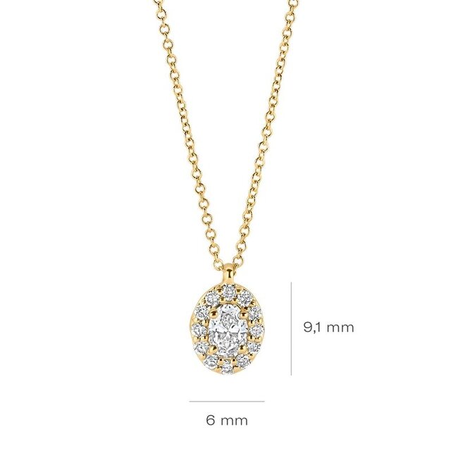 Blush Lab Diamonds Collier LG3019Y – Geelgoud (14k)