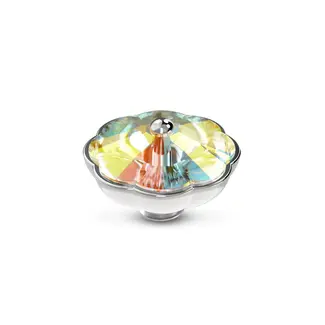 Melano Jewelry Vivid Wildflower Steentje Crystal - Zilverkleurig