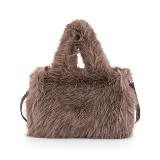Sunset Fashion Fluffy handtas met schouderband - Khaki