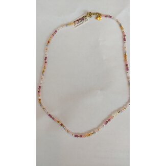 My Jewellery Botanical ketting met roze kralen