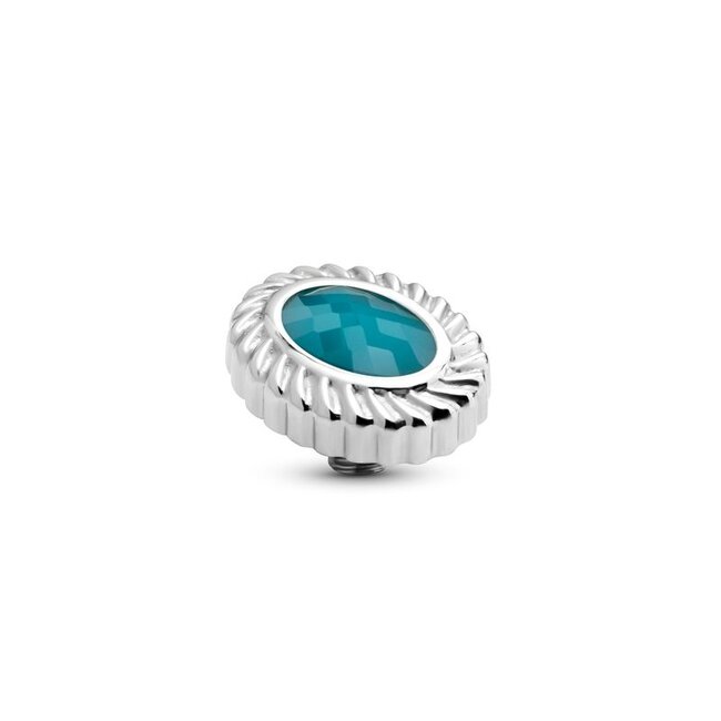 Twisted Oval Rope Steen - Teal