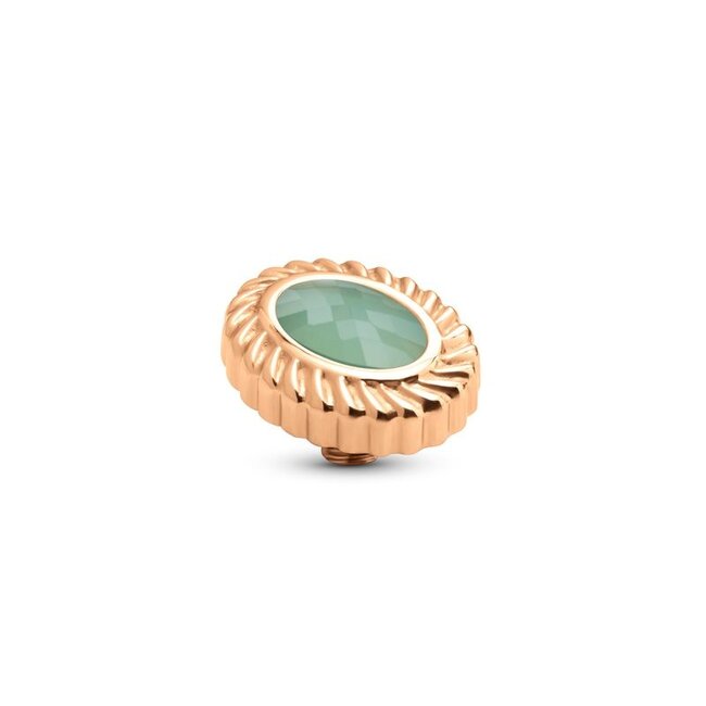 Twisted Oval Rope Steen - Jelly Mint