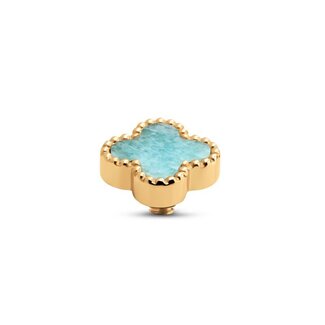 Melano Jewelry Twisted Gem Clover Steen - Aventurine