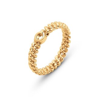 Melano Jewelry Twisted Taria ring - Goudkleurig