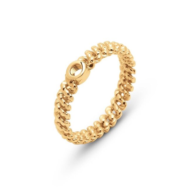 Melano Jewelry Twisted Taria ring - Goudkleurig