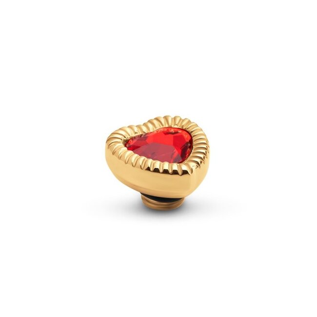 Melano Jewelry Vivid Vintage Heart Steen - Light Siam