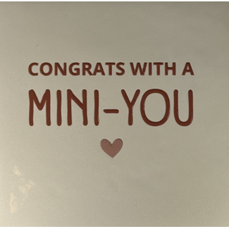 Yett Agenturen Tegeltje - Congrats with a mini you