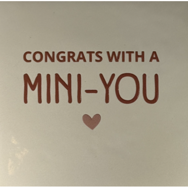Tegeltje - Congrats with a mini you