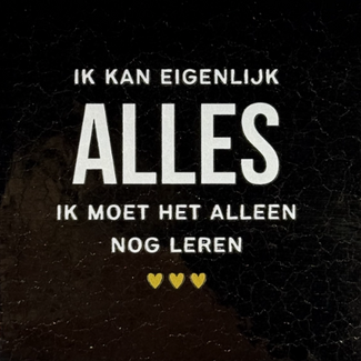 Yett Agenturen Tegeltje - Ik kan eigenlijk alles