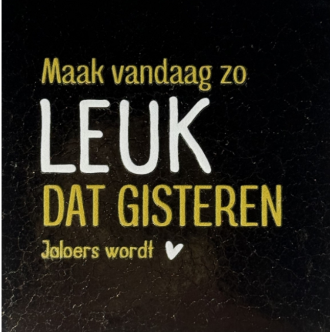 Tegeltje - Maak vandaag zo leuk…