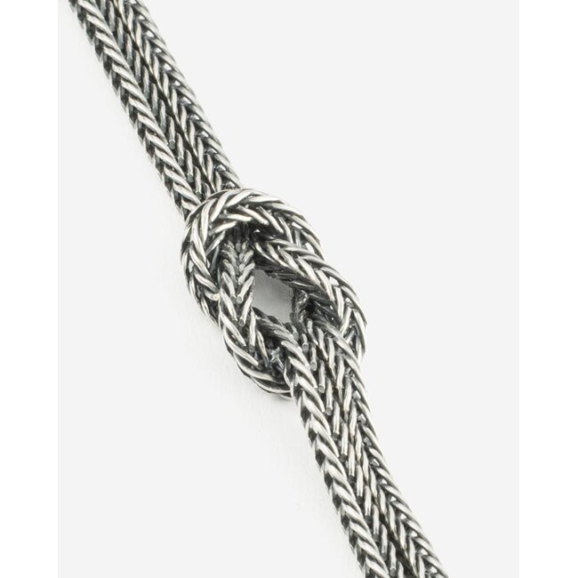 Armband Barbara Mini Geknoopt Zilver