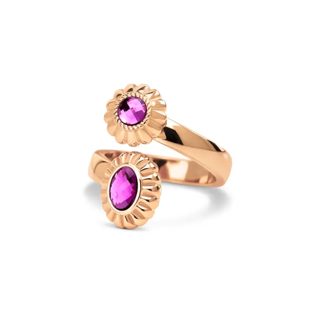 Vivid Buzzing Butterfly Ring Set