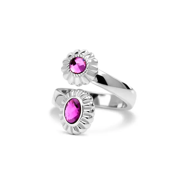 Vivid Buzzing Butterfly Ring Set