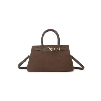 Giuliano The Dusty suede handtas - Koffie