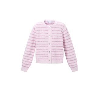 Gimme Fashion Gestreept vest - Lichtroze