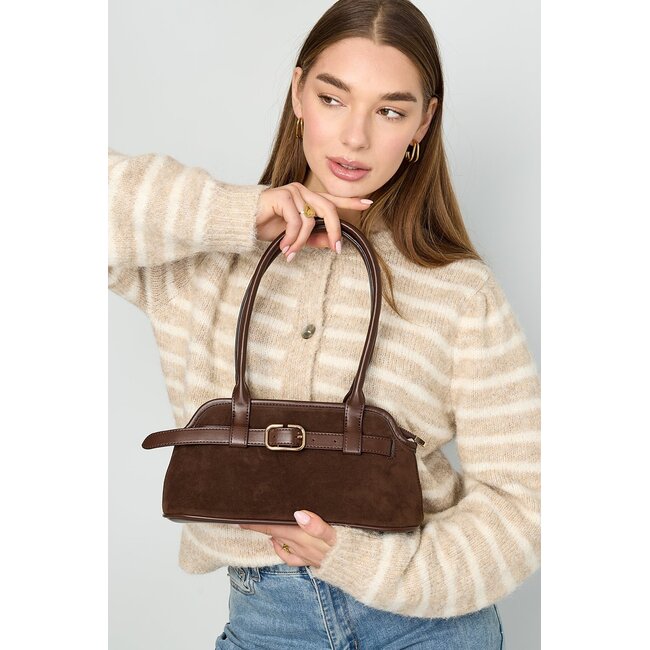 Urban Suede Tote - Donkerbruin