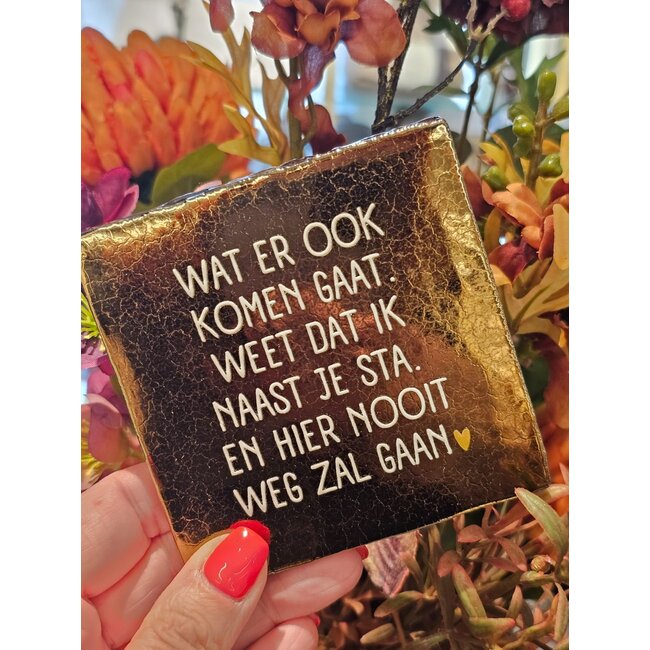 Tegeltje - Wat er ook komen gaat…