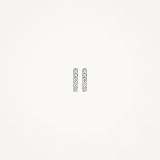 Blush Gold Jewels Oorknoppen 7196WZI - Witgoud met zirkonia