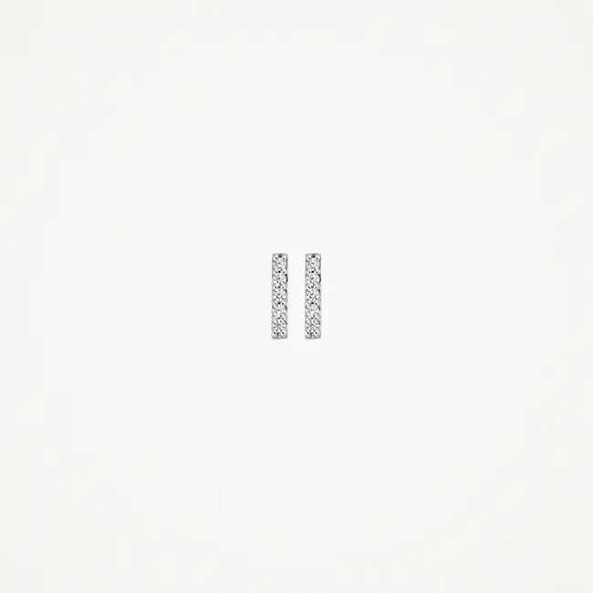 Oorknoppen 7196WZI - Witgoud met zirkonia