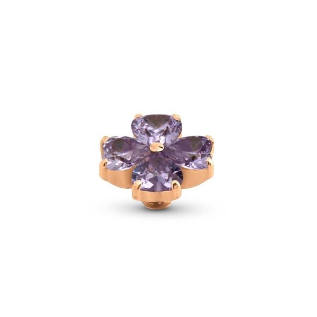 Twisted Heart Clover - Lavender