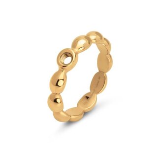 Melano Jewelry Twisted Tricia ring - Goudkleurig