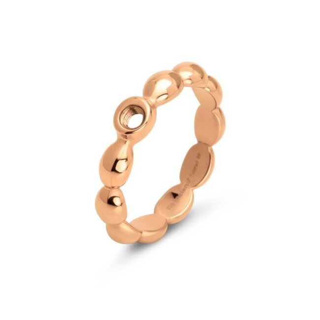 Twisted Tricia ring - Rosékleurig