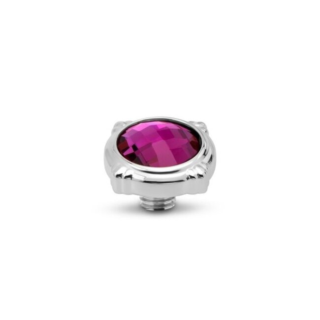 Vivid Vintage Button - Fuchsia Purple