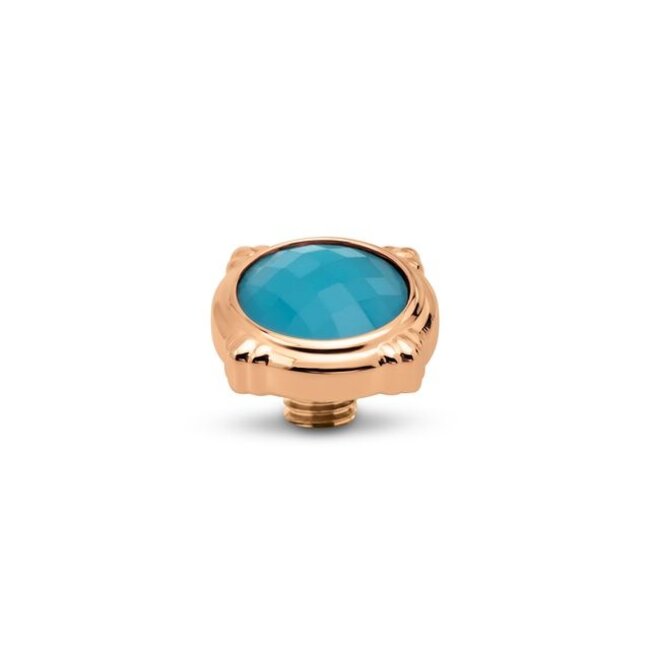 Vivid Vintage Button - Blue Turquoise