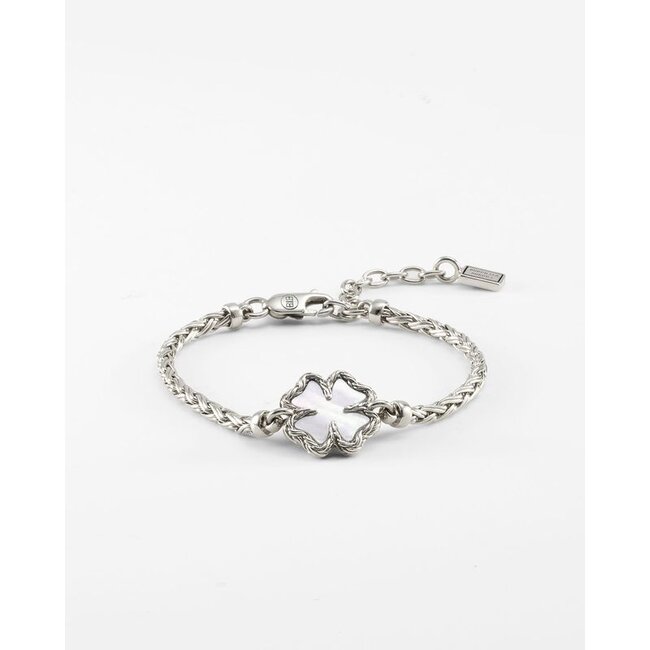 Armband  Katja Clover Mother of Pearl - Zilver
