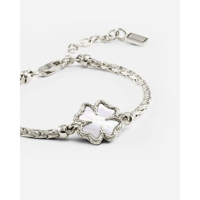 Armband  Katja Clover Mother of Pearl - Zilver