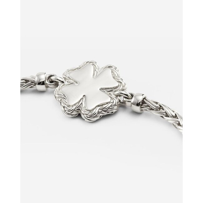 Armband  Katja Clover Mother of Pearl - Zilver