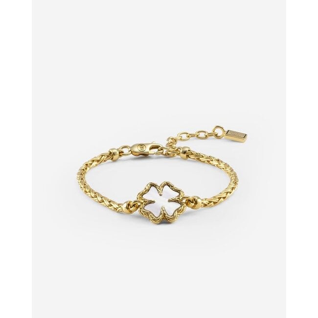 Armband  Katja Clover Mother of Pearl - Verguld