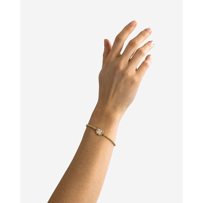 Armband  Katja Clover Mother of Pearl - Verguld
